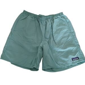 Patagonia Mens Baggies Longs 7" Inseam Blue Swim Trunks Light Beryl Size Medium‎
